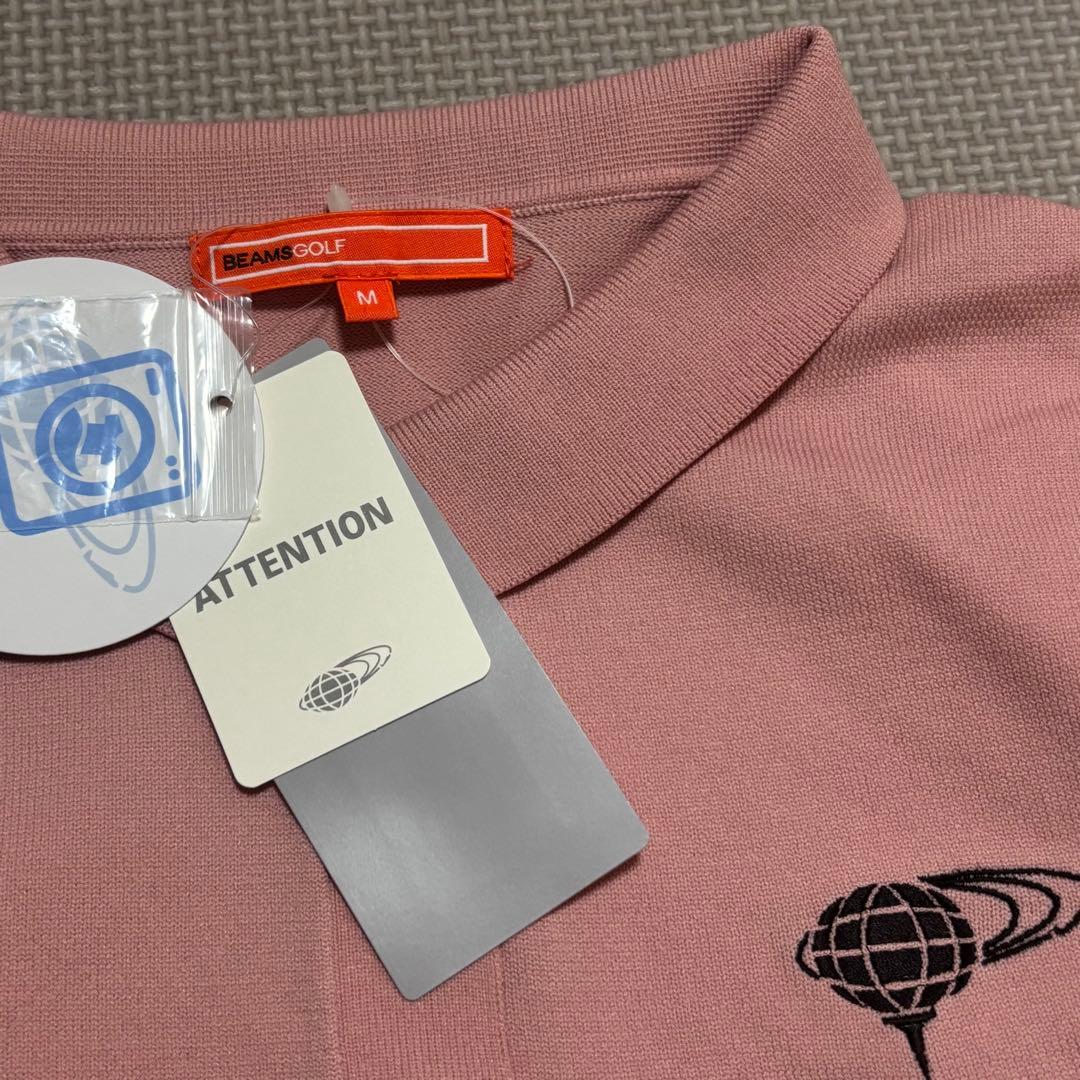 新品タグ付き BEAMS GOLF ライトニット ポロシャツ M