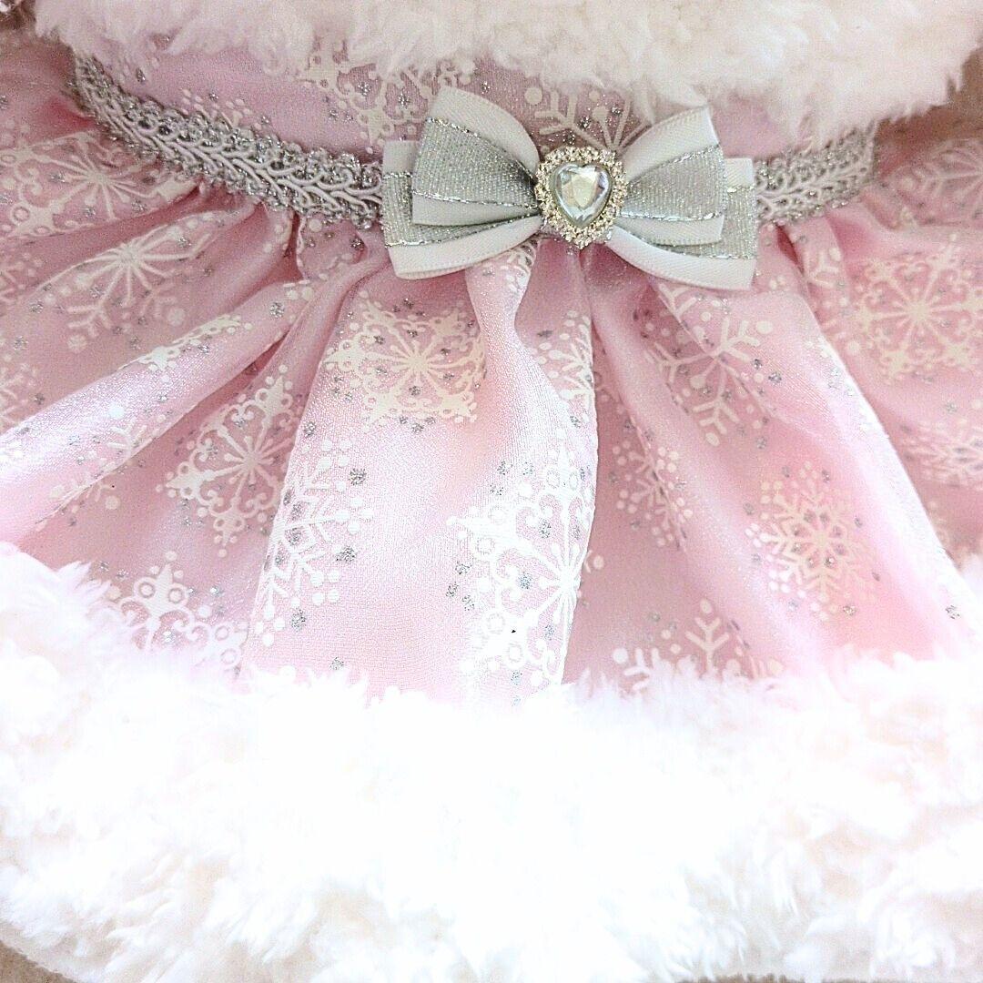 ウィッシュミーメルに着用可能なコスチューム　メルメルドール雪の結晶ピンク1451