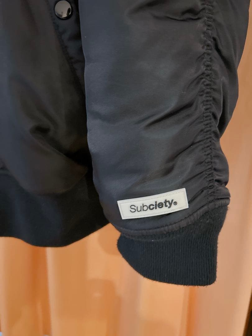 Subciety ブラック ジャンパー・ブルゾン　MA-1