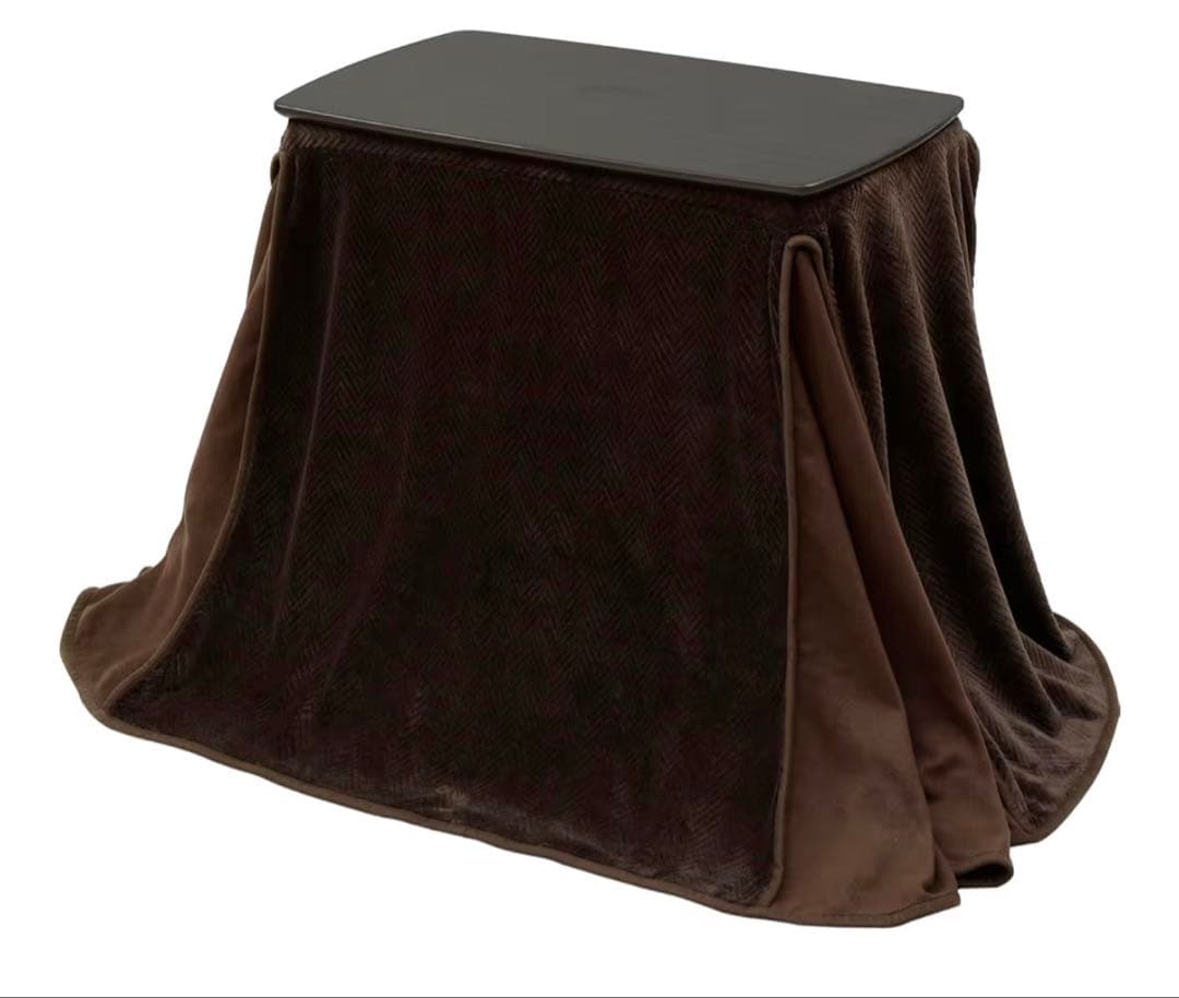 山善] こたつ テーブル 専用布団セット 幅75×奥行40×高さ55~65cm