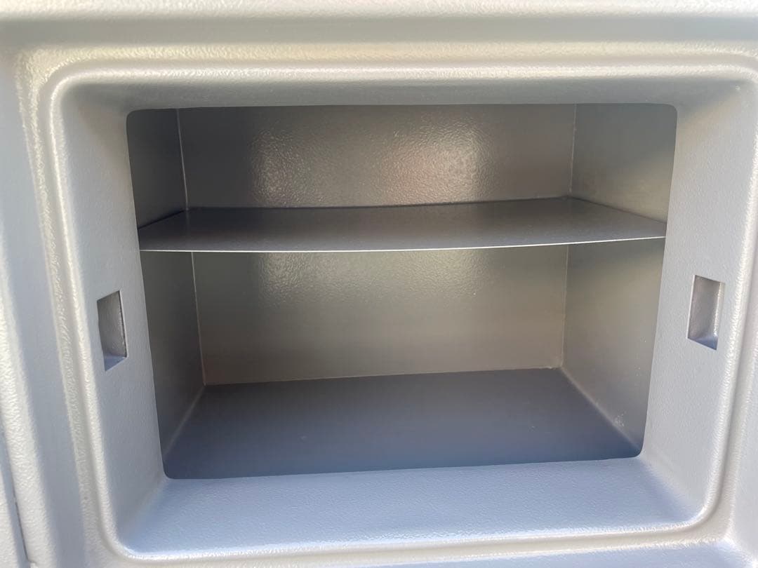 EIKOエーコー耐火金庫21.6Lシリンダー錠 指紋認証ダブルロックES-9FN