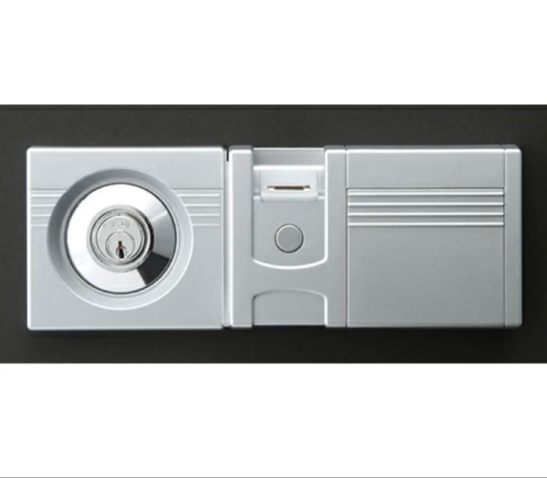 EIKOエーコー耐火金庫21.6Lシリンダー錠 指紋認証ダブルロックES-9FN