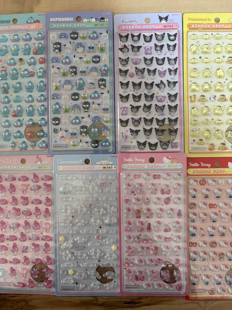 ボンボンドロップシール　ミニ　サンリオ　8種まとめ売り