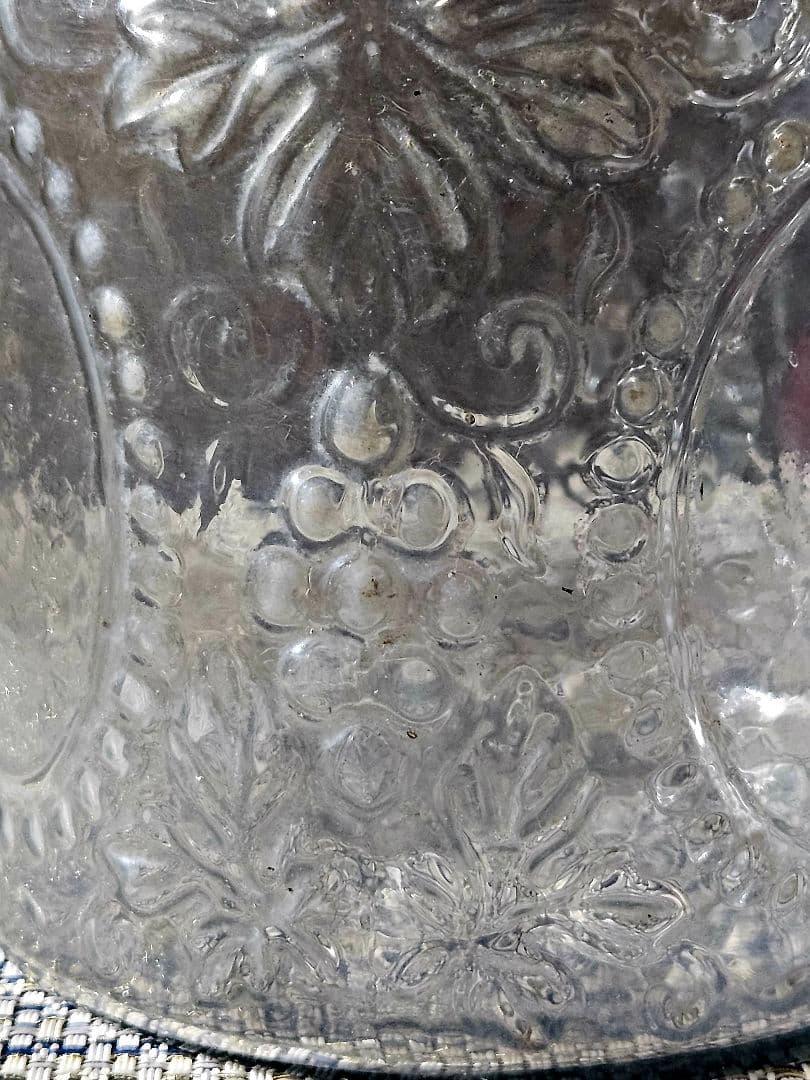 大正～昭和初期　大阪 島田硝子製 蓋付 ガラス瓶　飴屋瓶　砂糖瓶　キャンディ入れ