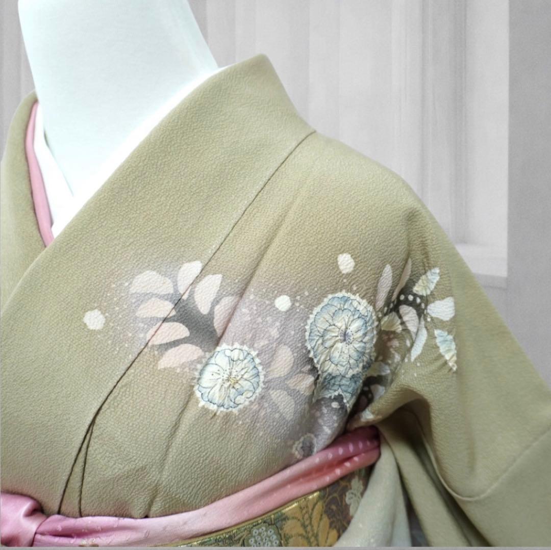 訪問着フルセット　正絹【260▪︎】入学式、　作家　辻が花