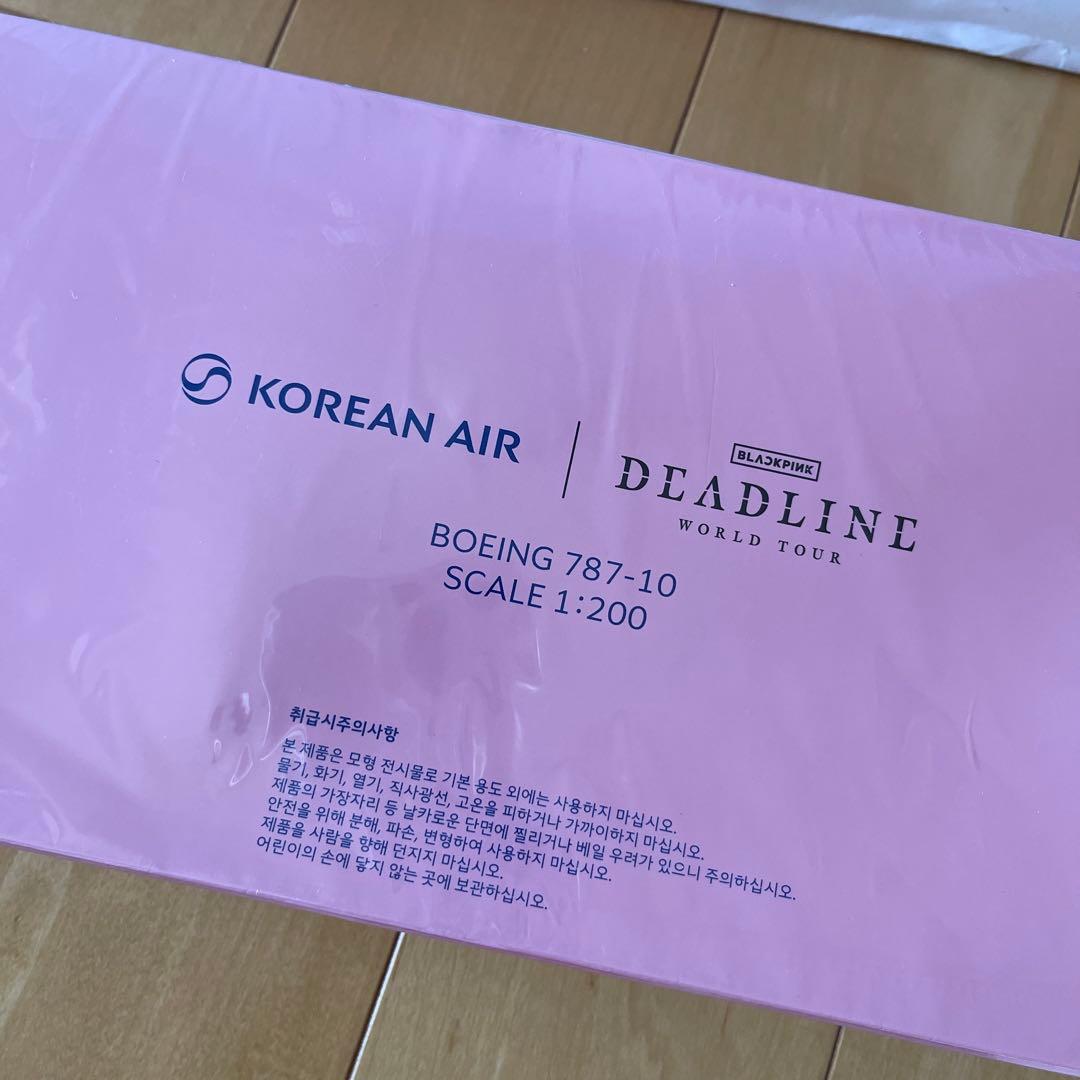 【非売品/当選品】BLACKPINK 大韓航空 特別塗装機 モデルプレーン 模型