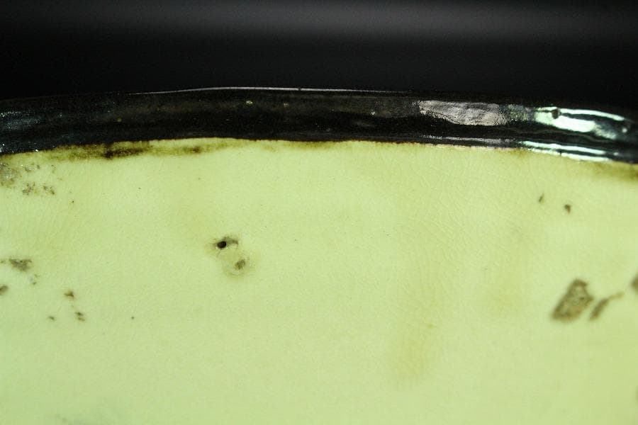 中国美術 赤絵 草花紋 碗 古美術 唐物 茶道具伝来(K-YC513)