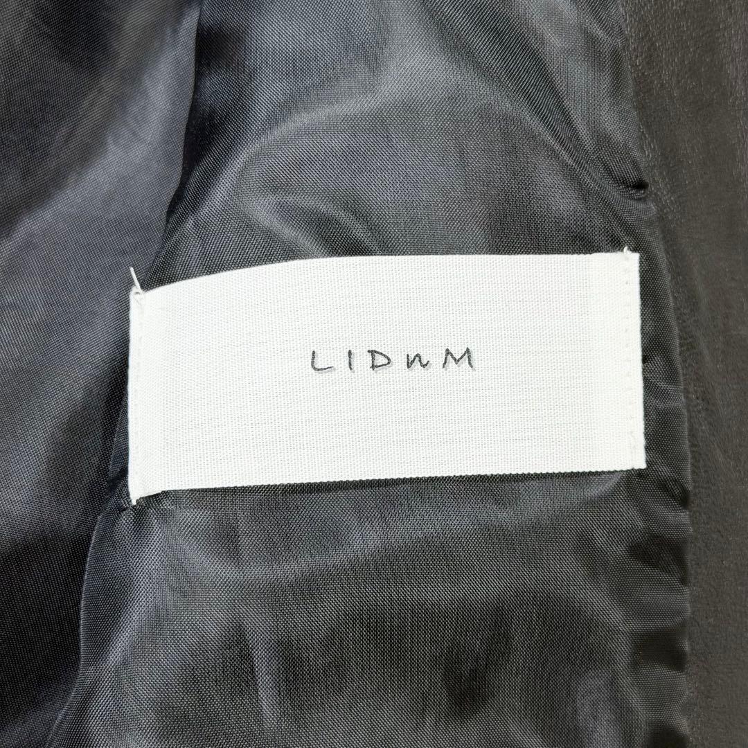 【美品】希少Lサイズ　LIDNM リドム　シングルライダース　ダウンジップ