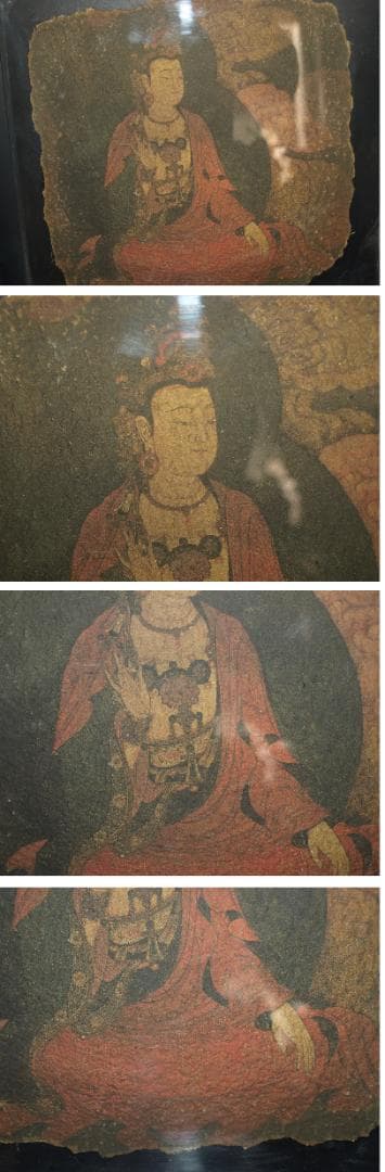 敦煌莫高窟壁画 人物像 発掘品　骨董品<BR> Z0982B34