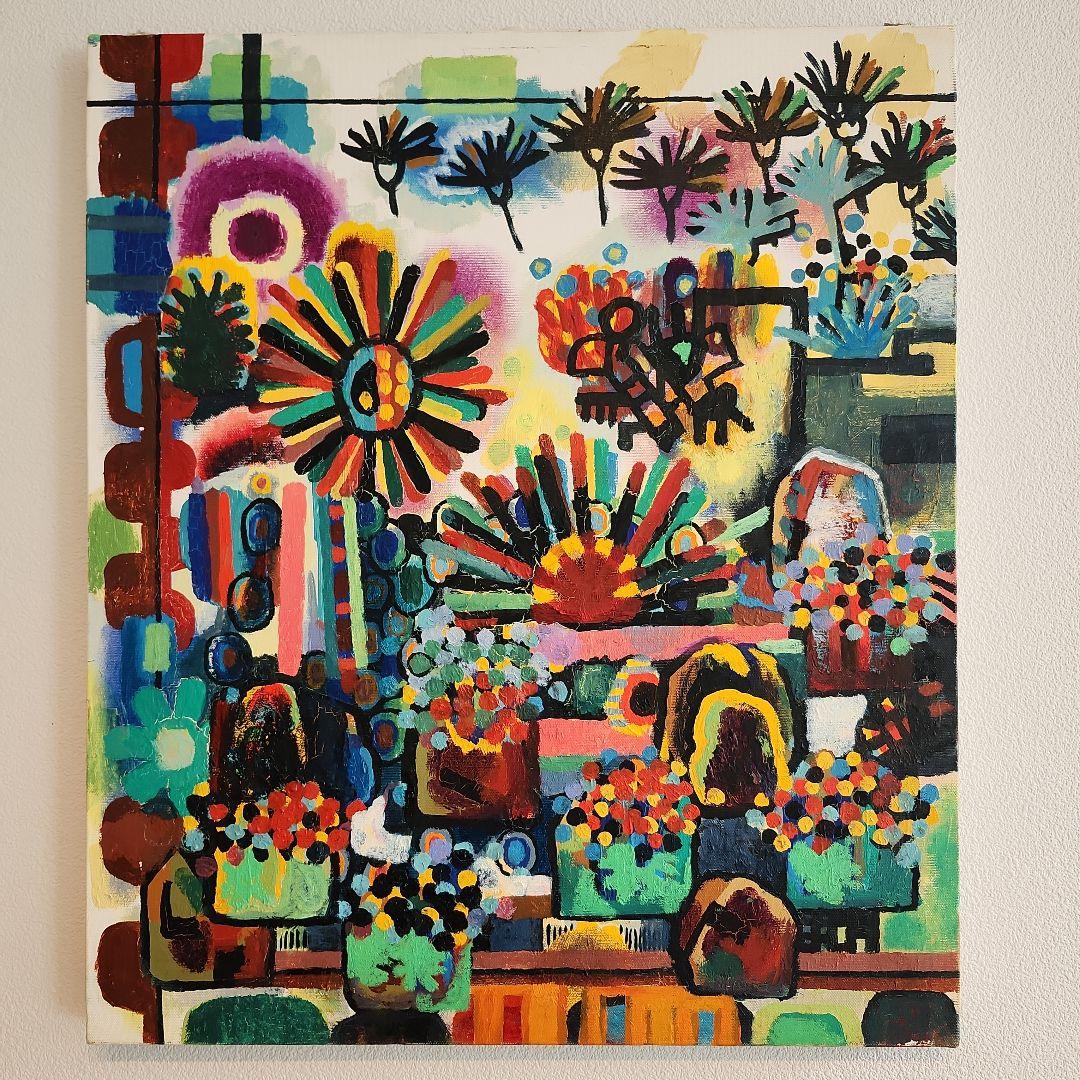 田渕眞兒　油絵　抽象画　抽象画シリーズ　No.20-