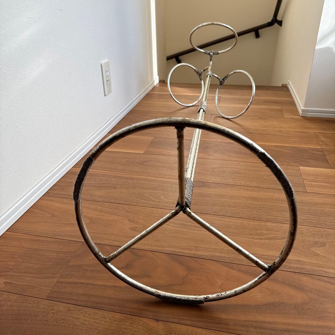 【アメリカンヴィンテージ家具】スチールリングタオルスタンド