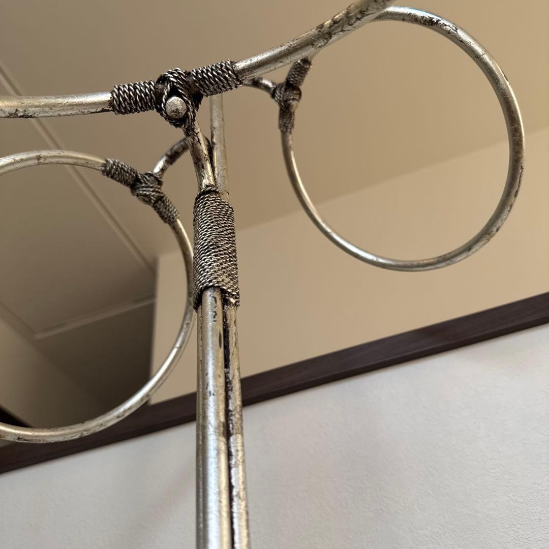 【アメリカンヴィンテージ家具】スチールリングタオルスタンド