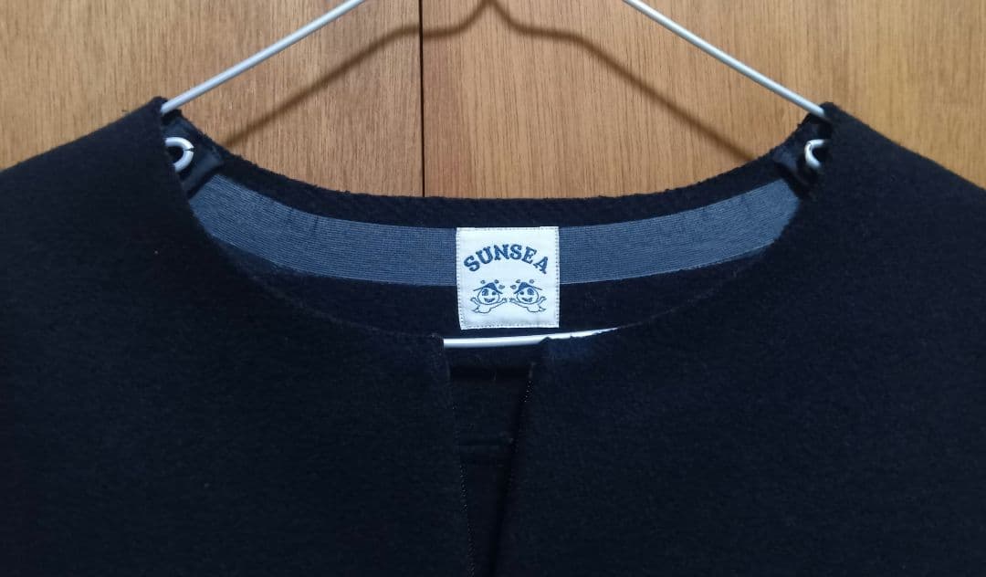 sunsea　メルトンウール　レザー　ジャケット