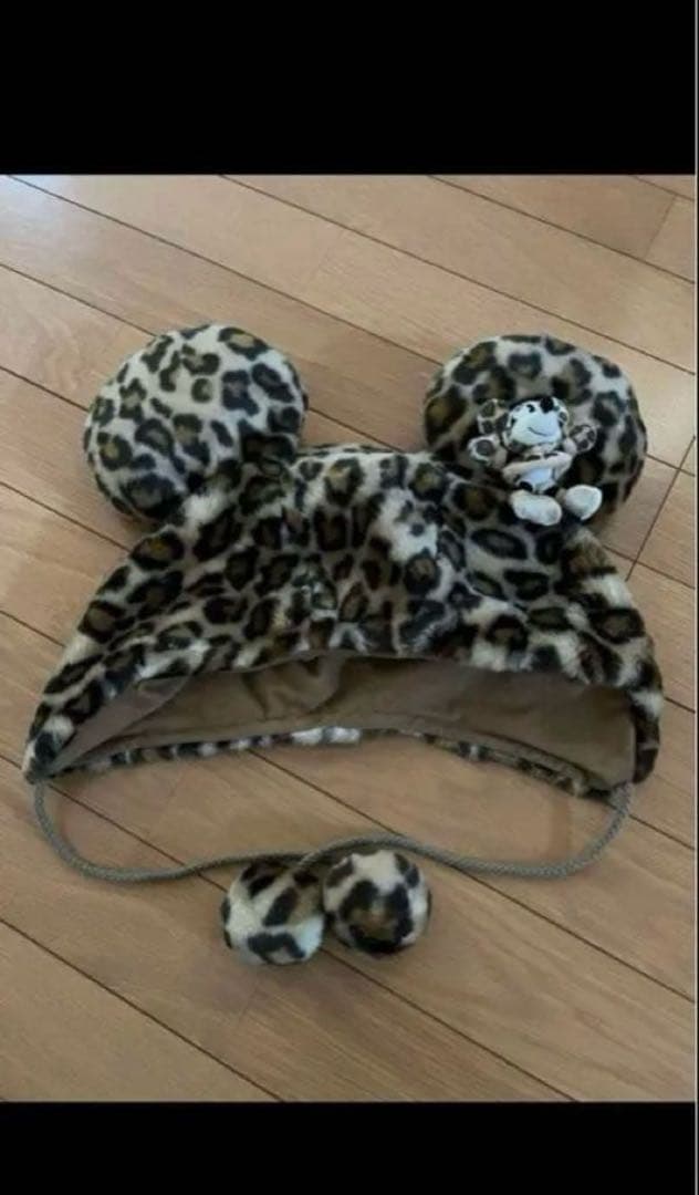 ヒョウ柄 ファンキャップ ミニー JK ギャル 2こセット