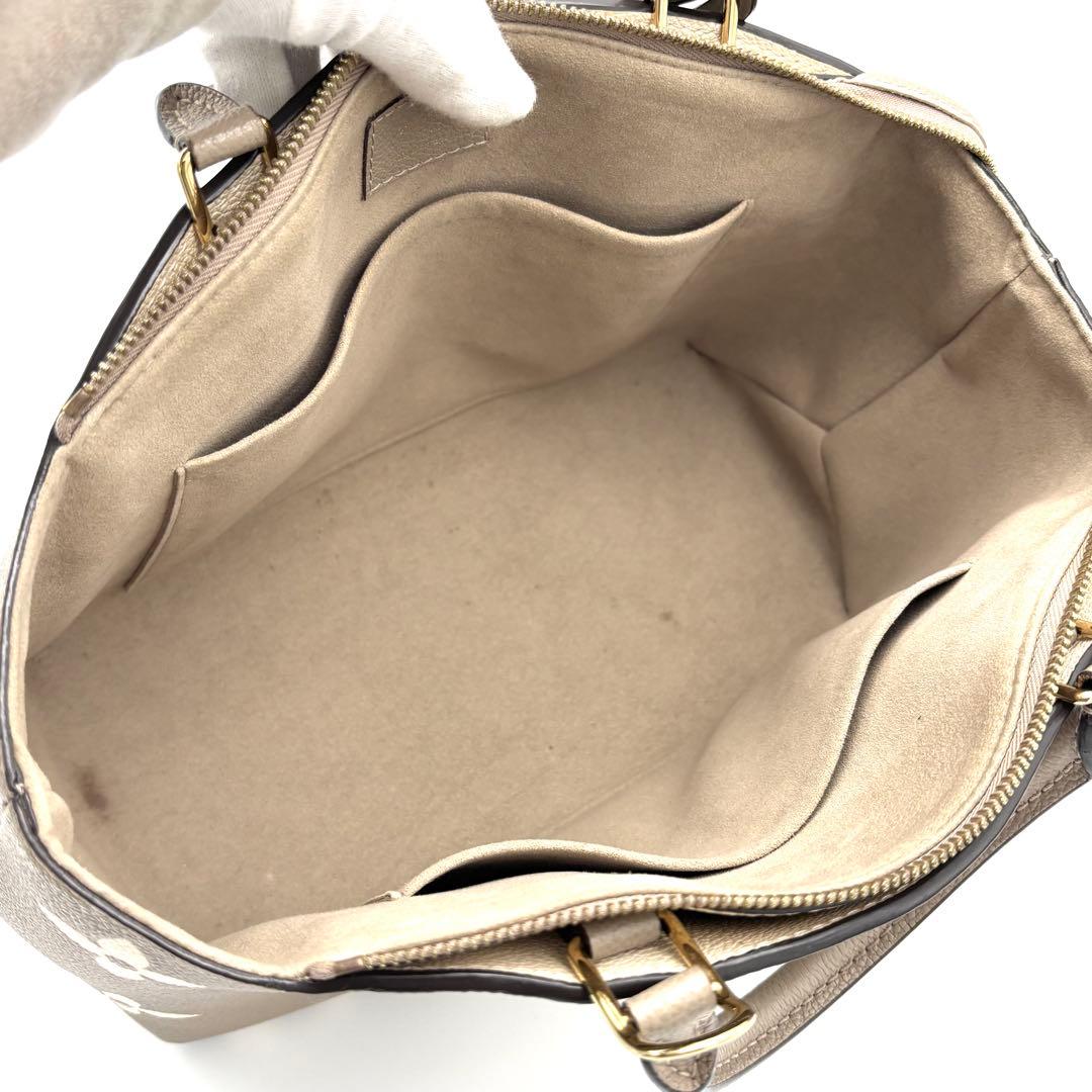 【未使用級】ルイヴィトン プティ パレ PM アンプラント バイカラー ベージュ