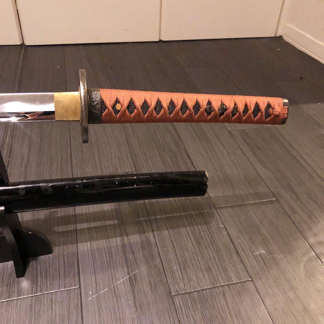 高級模造刀　高級居合刀　優波紋　亜合金刀身　名刀　居合刀　朱拵え