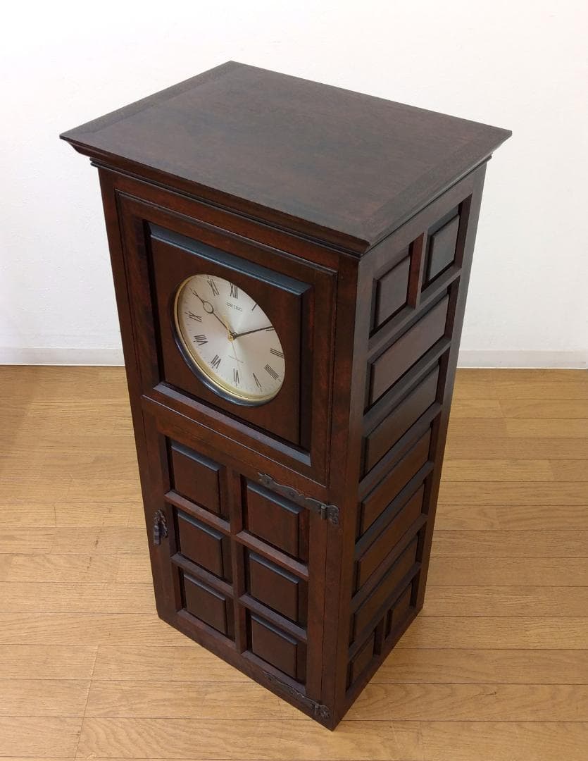 程度良 松本民芸家具 木製 ミズメザクラ SEIKO A型時計台 ホールクロック