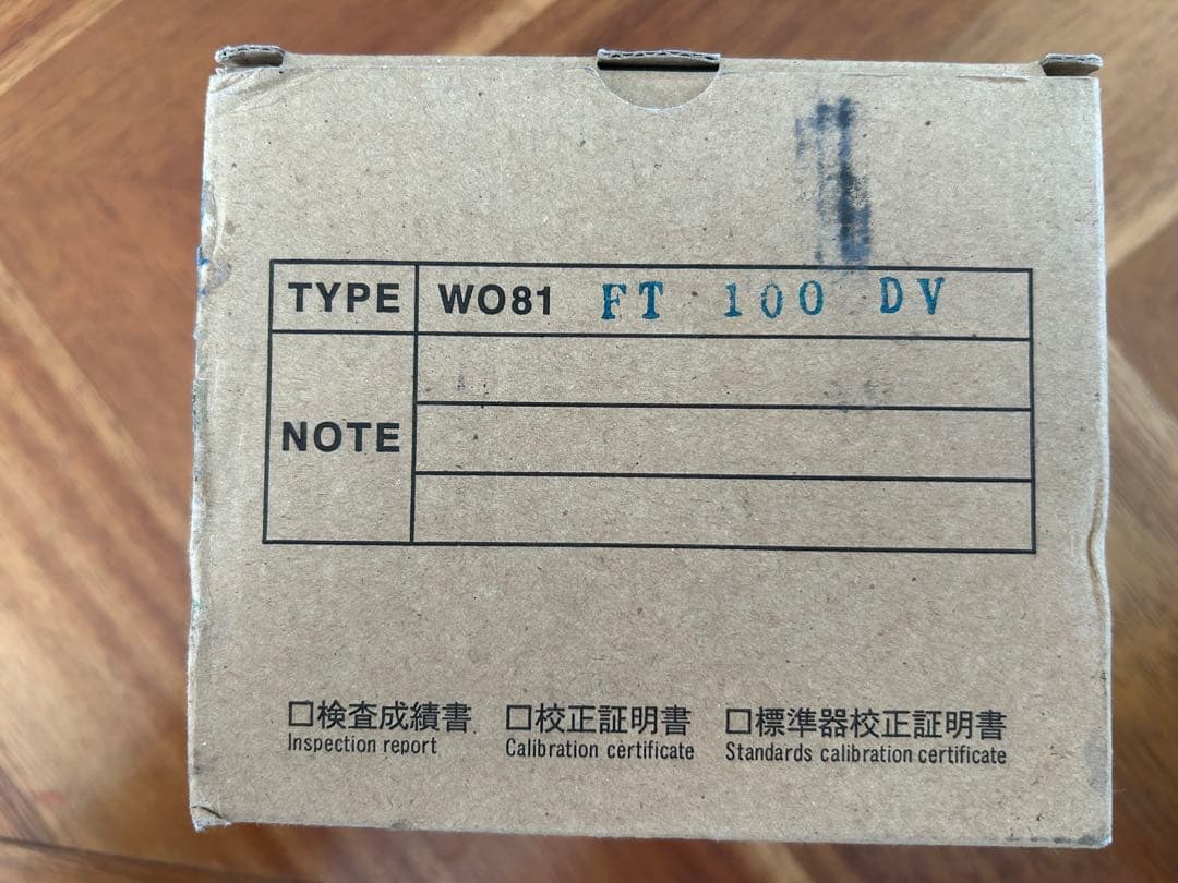 山本電機製作所　マノスターゲージ　WO81形