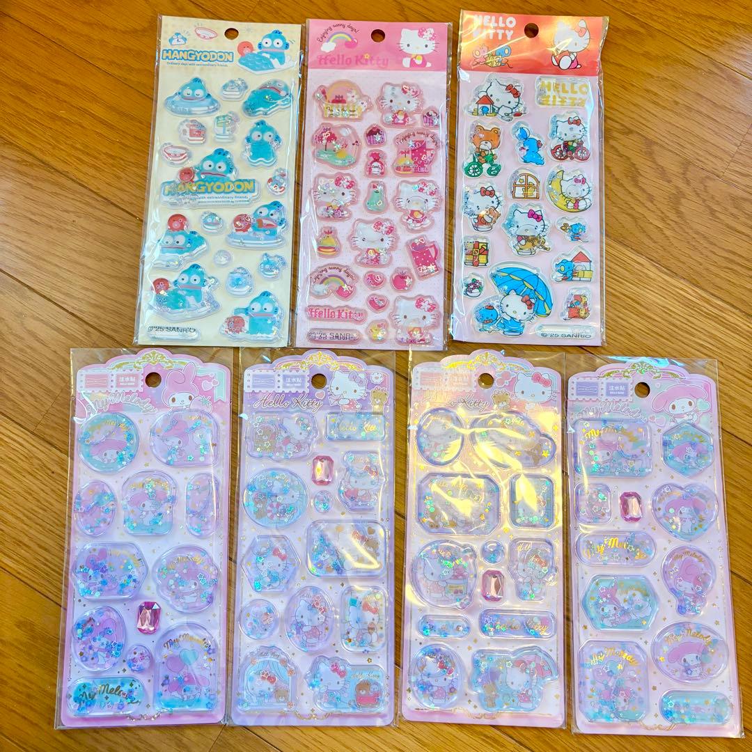 【海外限定 正規品】サンリオ ウォーターシール12枚セット 公式ライセンス品