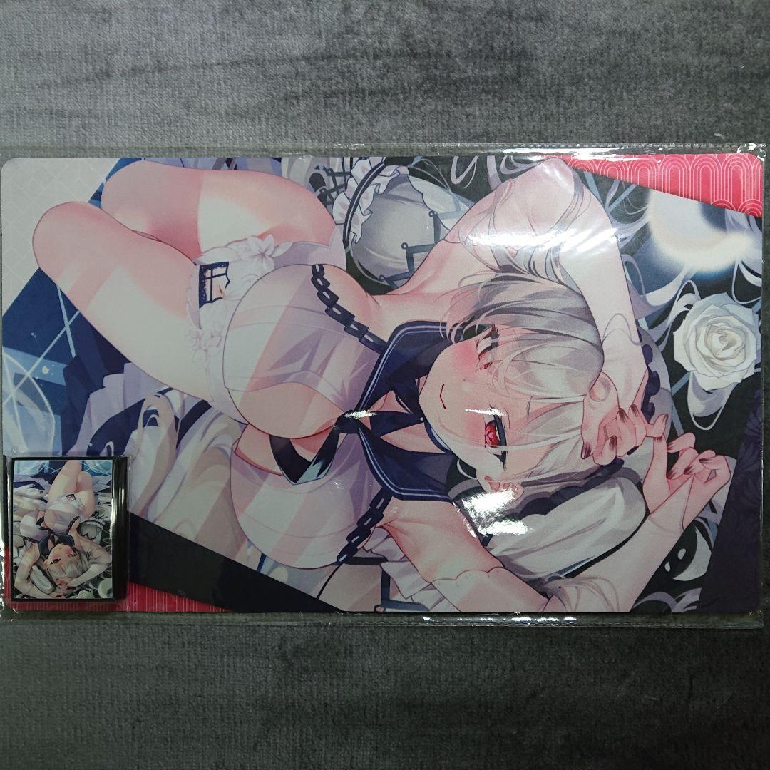 α1 アズールレーン 白薔薇&仰向け フォーミダブル スリーブ&プレイマット