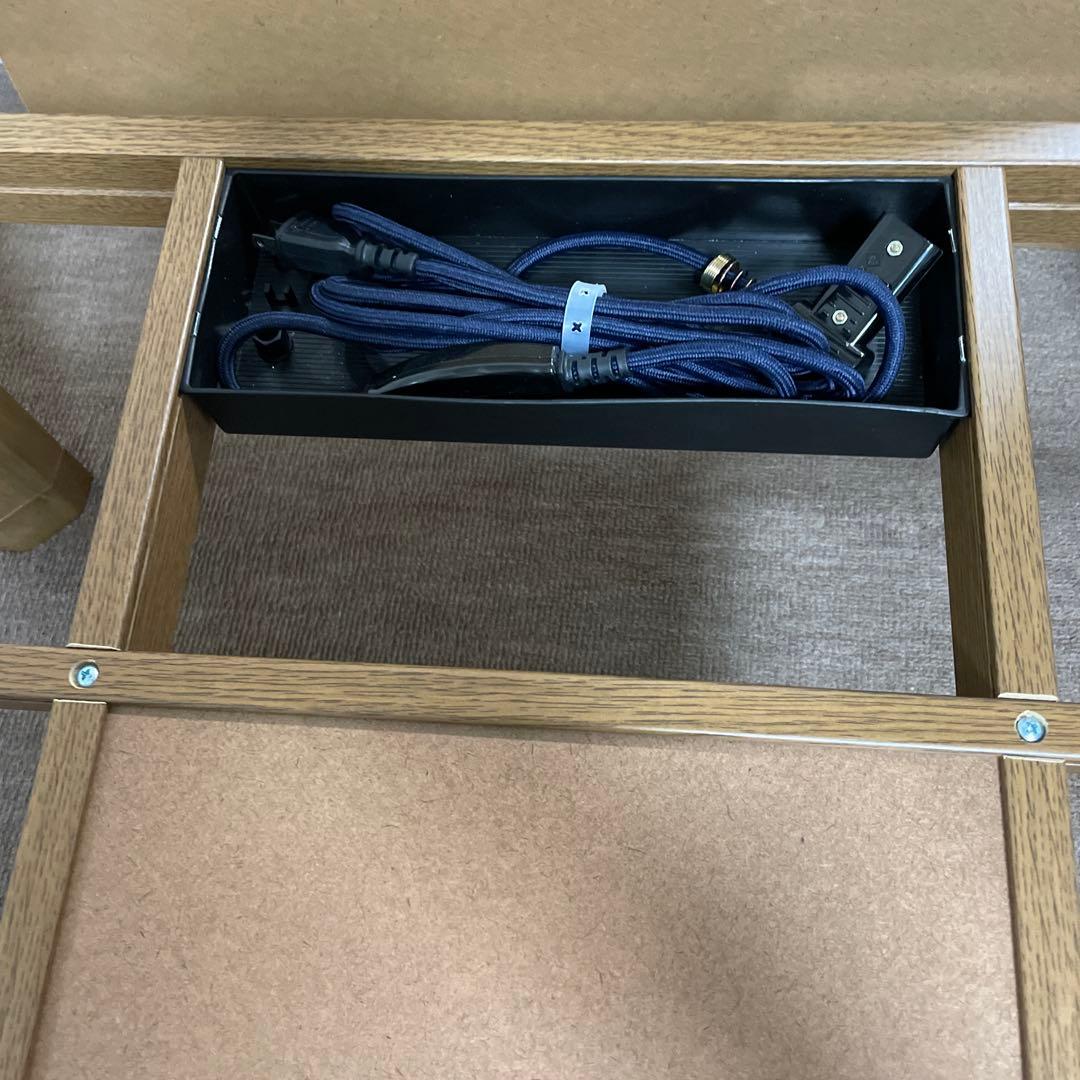 木製電気ヒーター内蔵こたつ