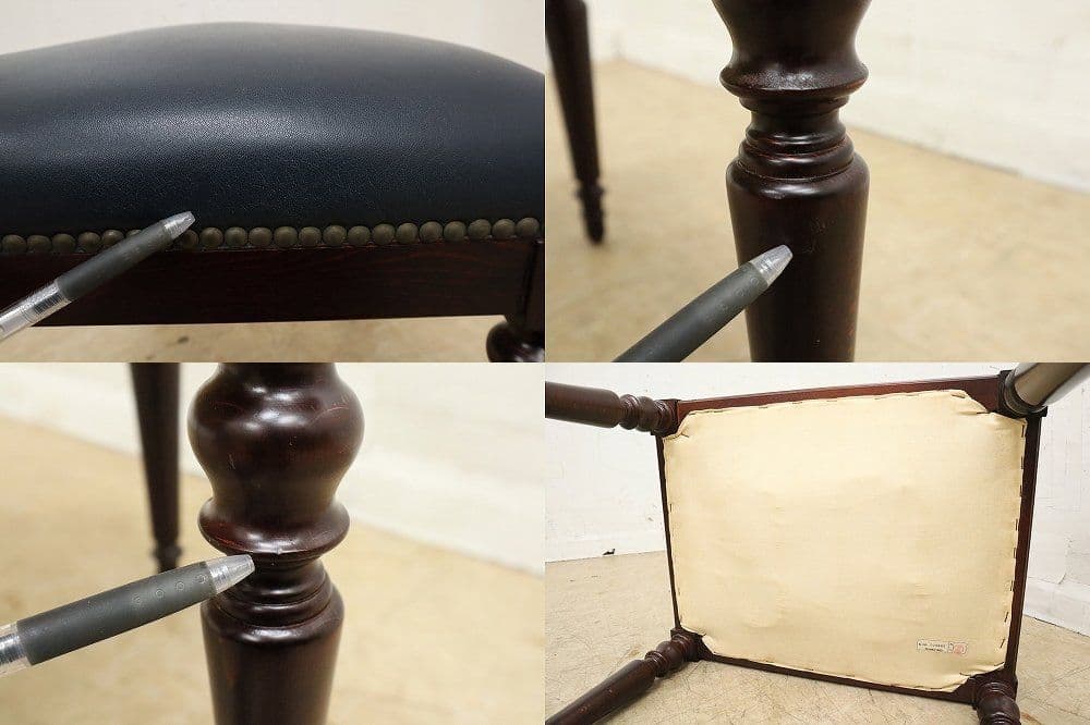 【英国スランバーランド】総革 スツール・チェア・オットマン・フランスベッド