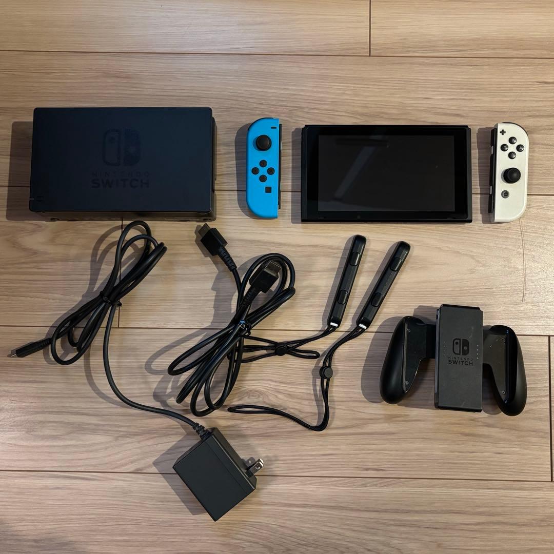 Nintendo Switch 本体 グレー/青/白 ジョイコン付き