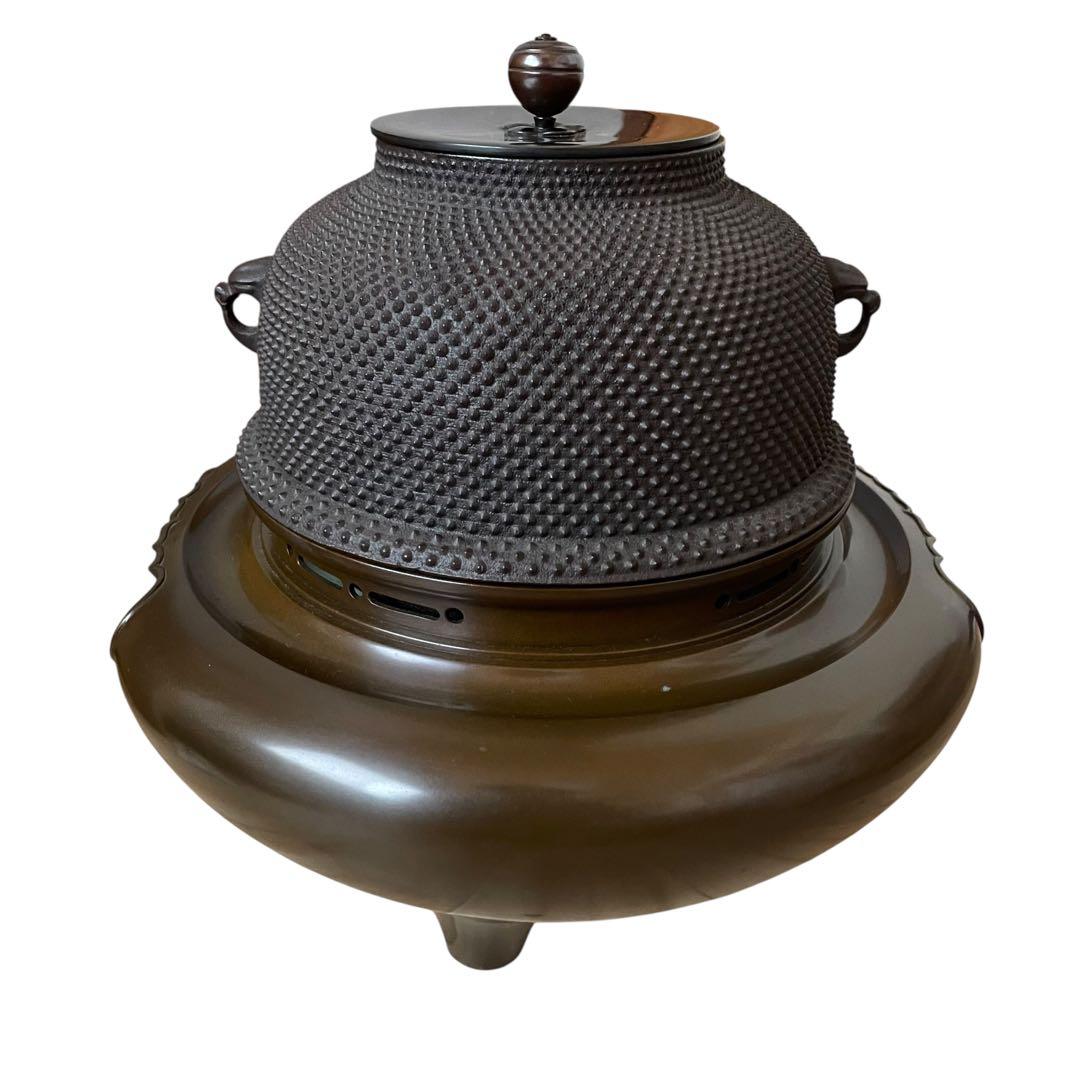 【大特価‼︎】般若勘渓作　茶道具　唐銅朝鮮風炉　新品未使用