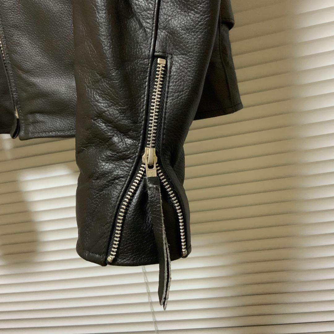 【XL】Freedom 本革レザーライダースジャケット