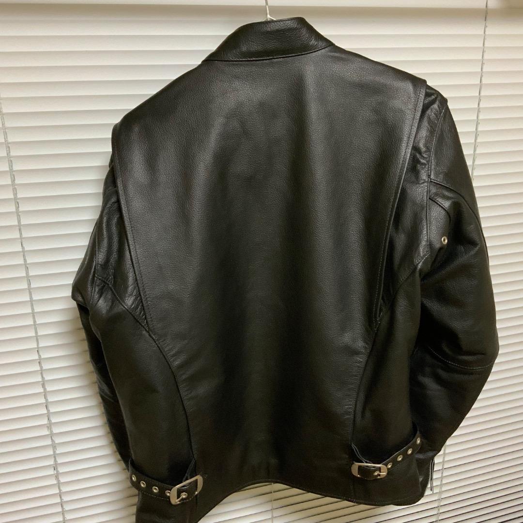 【XL】Freedom 本革レザーライダースジャケット