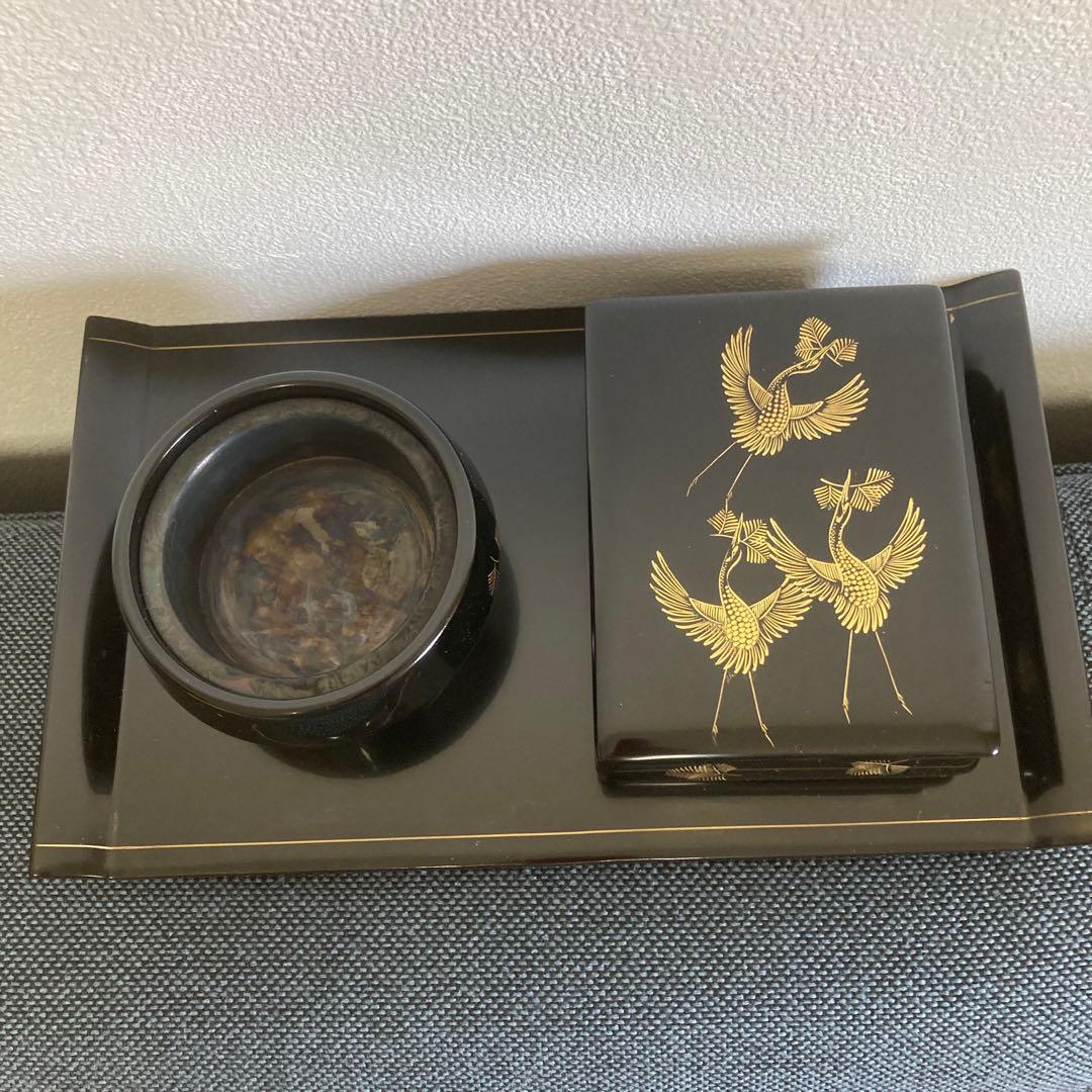 煙草盆　輪島塗　未使用品