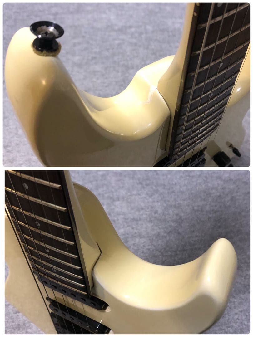 フル調整　アリアプロ2 VANGUARD ホワイト　フロイドローズ　エレキギター