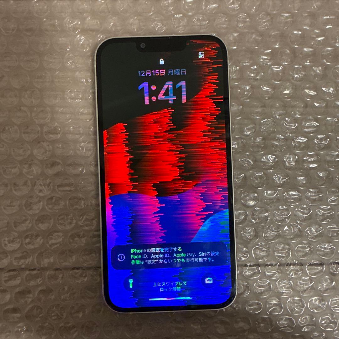 【液晶不具合 背面割れ多数】iPhone13 128GB