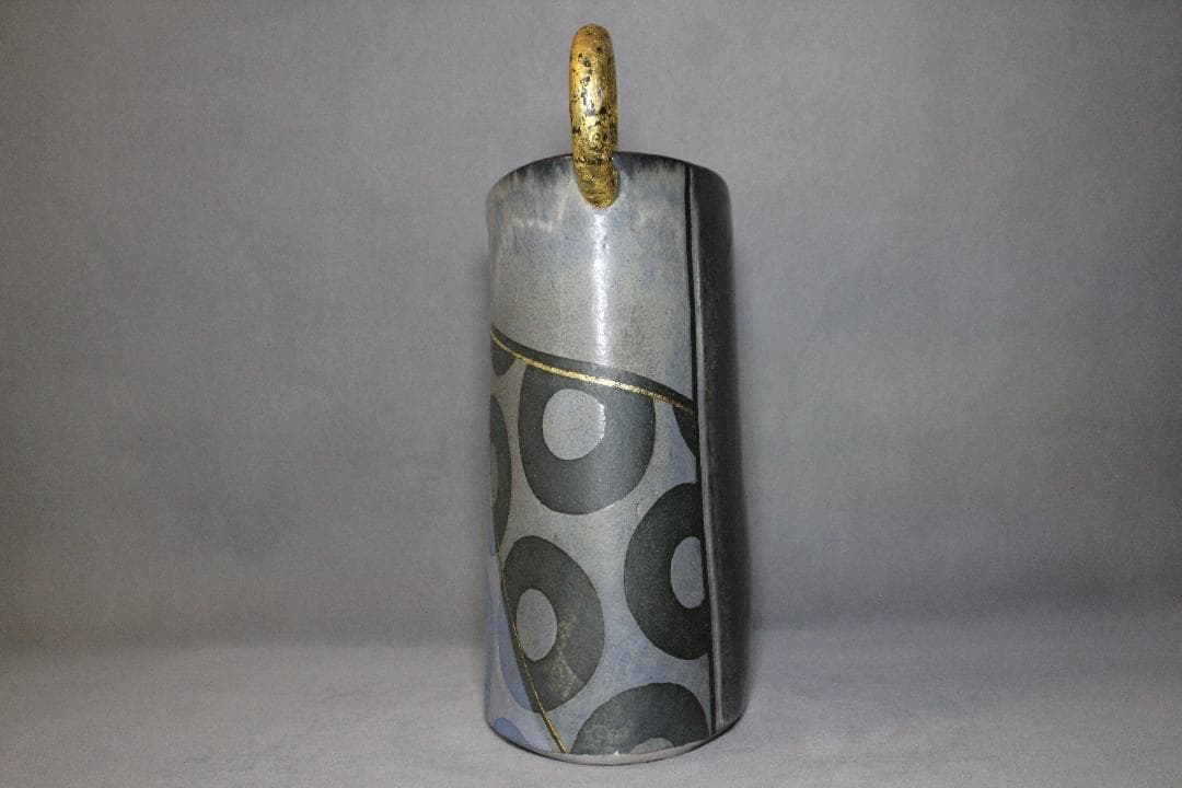 【龍風】美術品　土肥心之典作　陶器　置物　共箱付（本物保証）