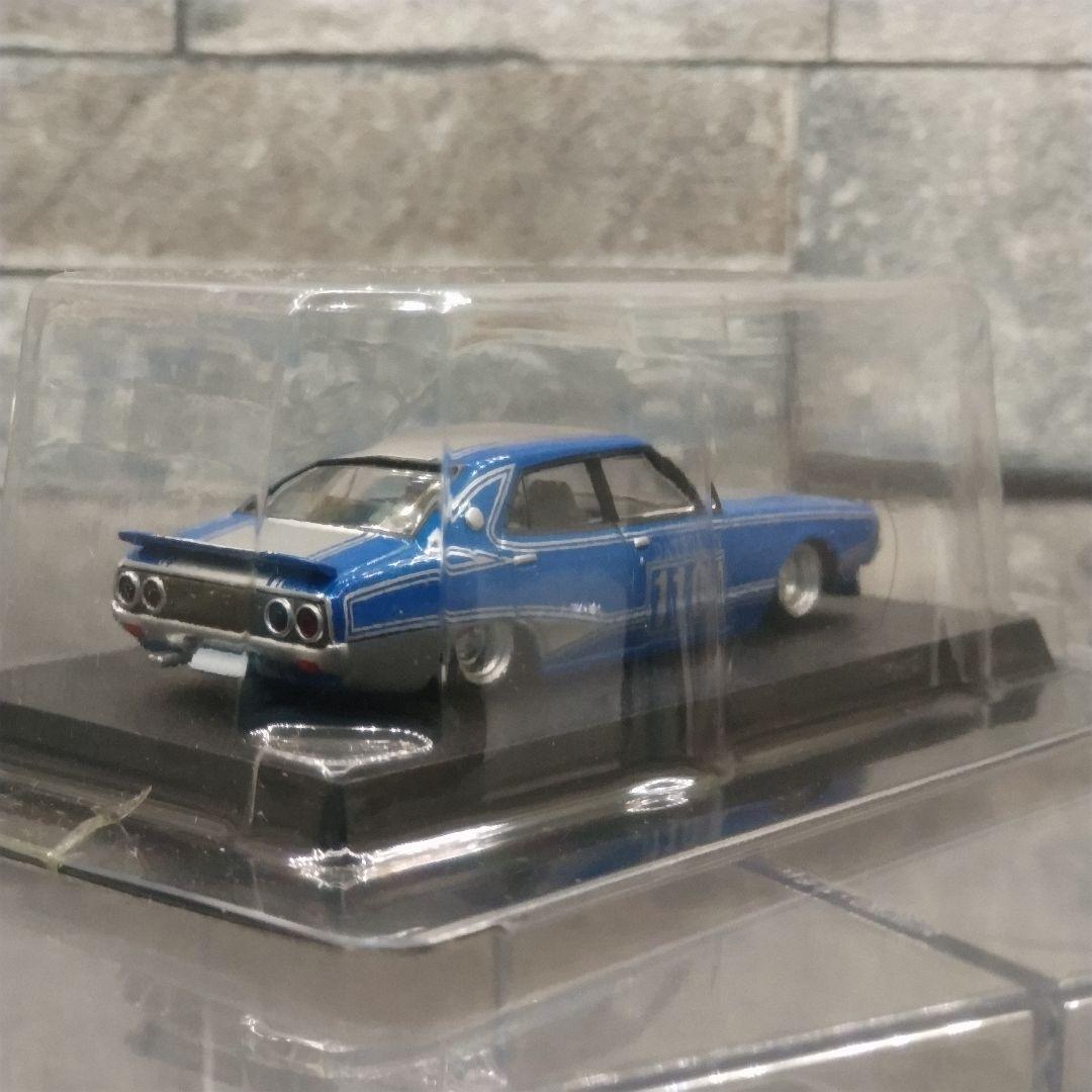 グラチャンコレクション ケンメリ　4Dr　　DATSUN 110 ミニカー 青