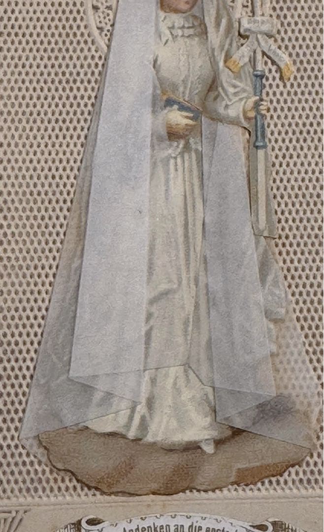 1900年代初頭 フランス製 アンティーク 回転式フォトフレーム＋ホーリーカード