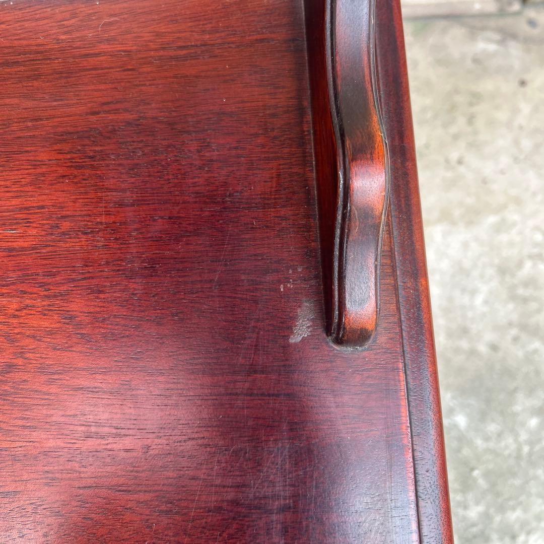 ヴィンテージ　オールドカリモク　コロニアル　電話台　花台　サイドテーブル