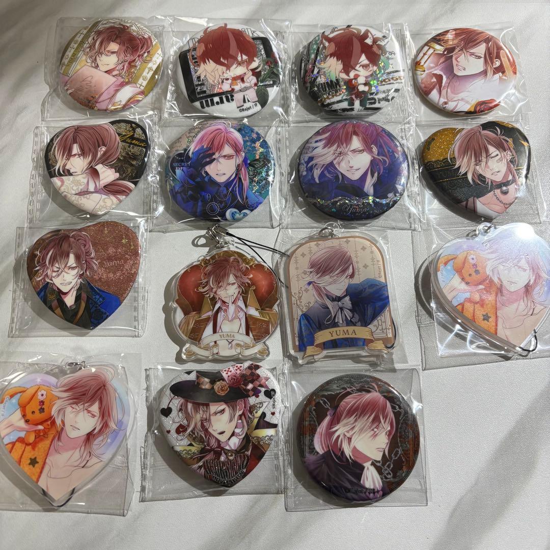 無神ユーマ　まとめ売り　74点　ディアラバ ポラ風ラメカード　缶バッジ