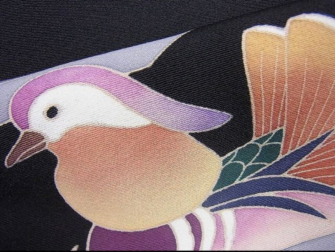 やっちゃん　本加賀友禅 作家物 黒留袖 袋帯 セット 鴛鴦 黒留袖セット