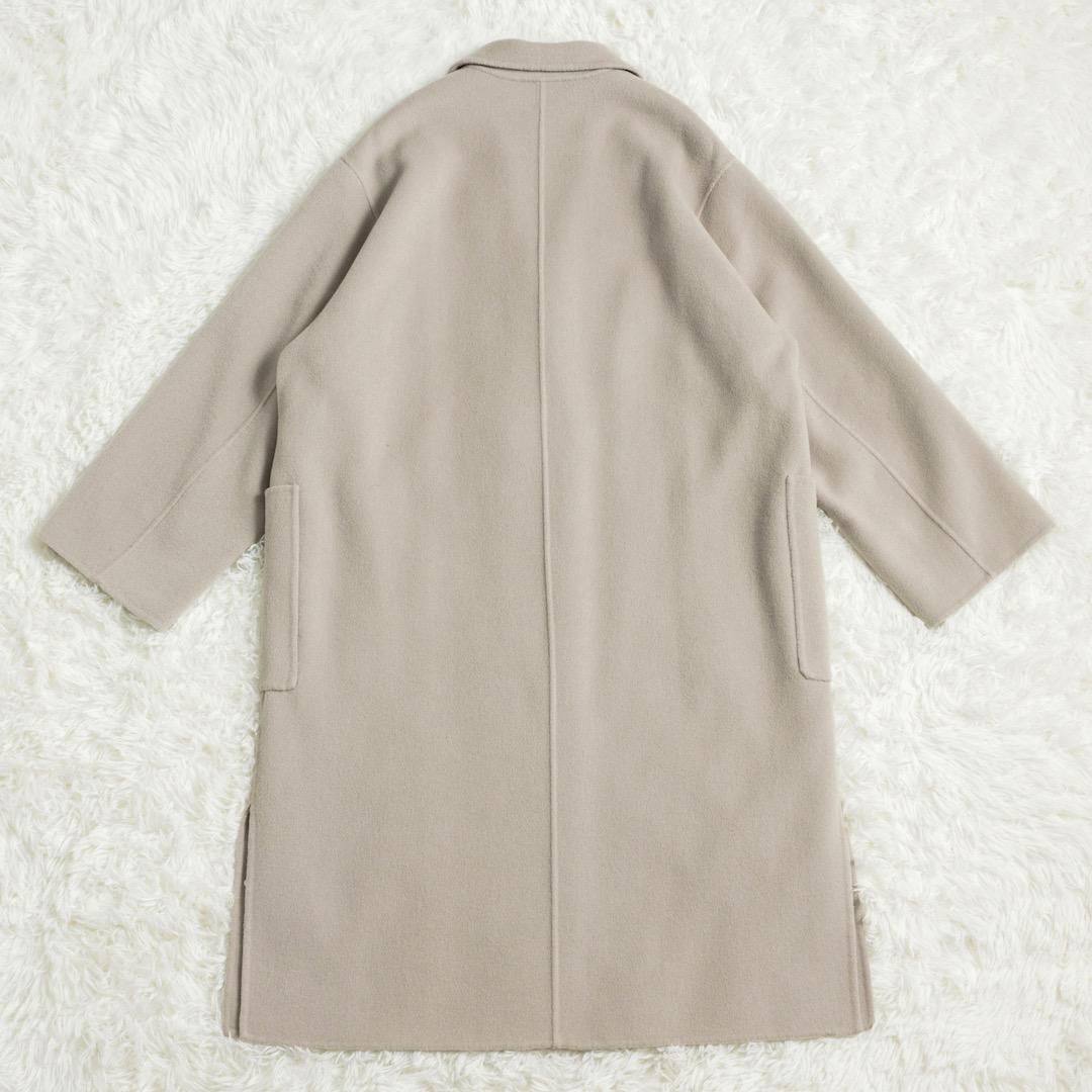 SLOBE IENA HAMILTONダブルフェイスウールロングコート ベージュ