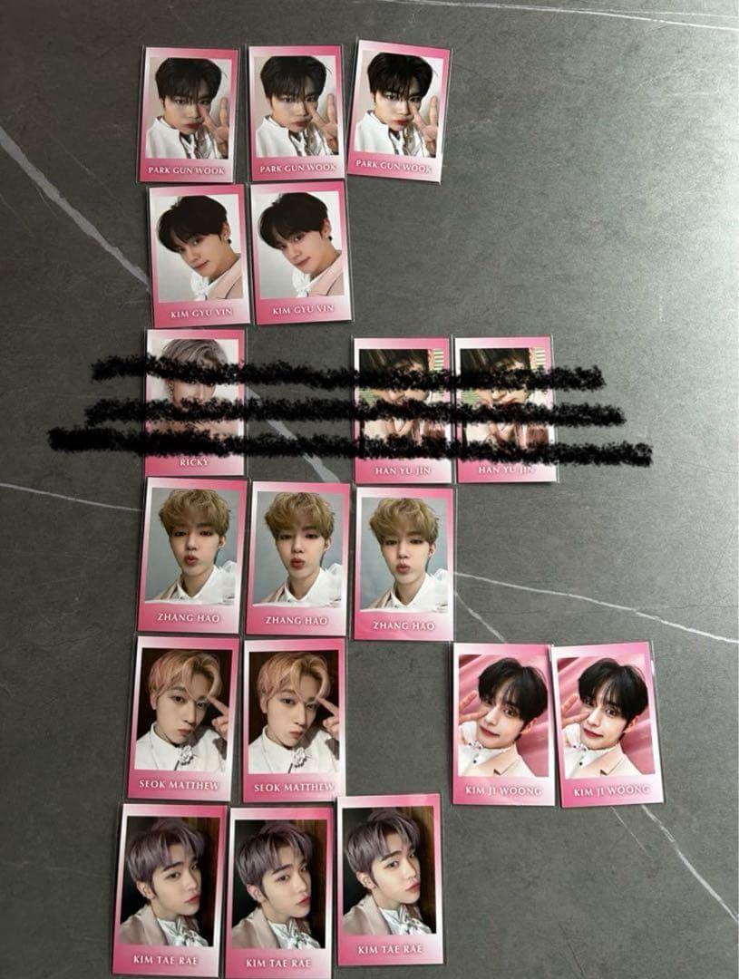 ゼベワン　チェキ風カード