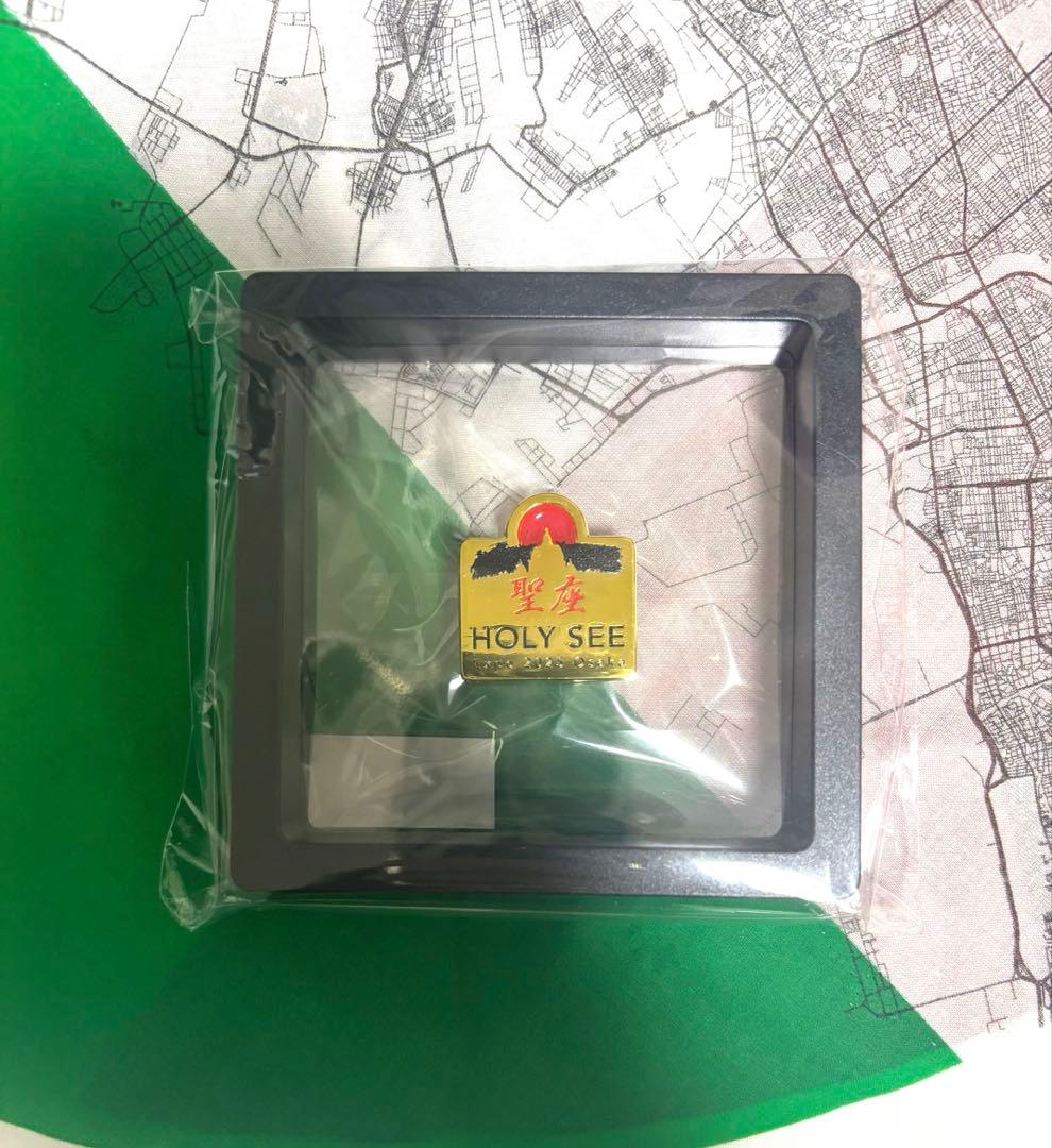 万博　イタリア館　バチカン　聖教館　ロゴ　メタルピン　ピンバッジ