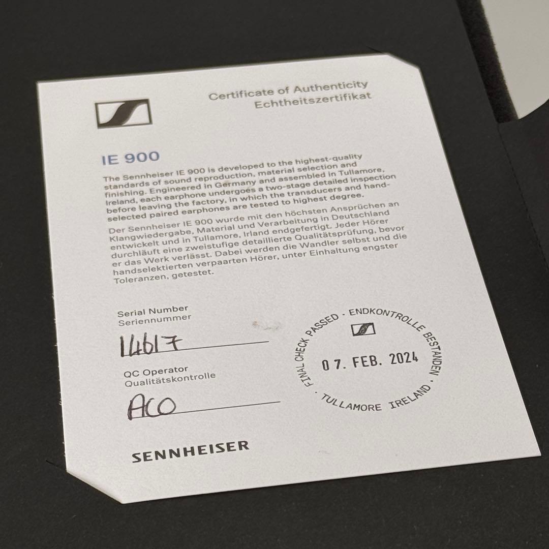 Sennheiser IE900 ゼンハイザー【付属品完備】