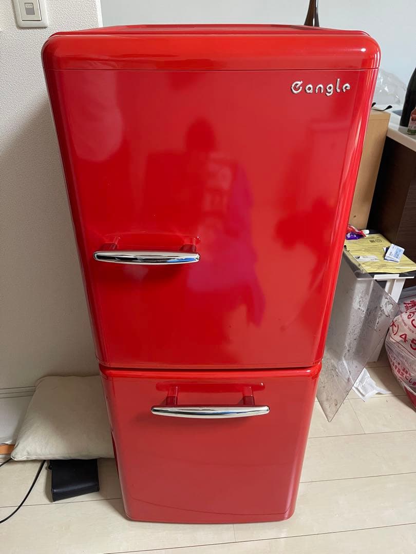 2018年式 149L eangle レトロ風 冷蔵庫 ANGRE151A1