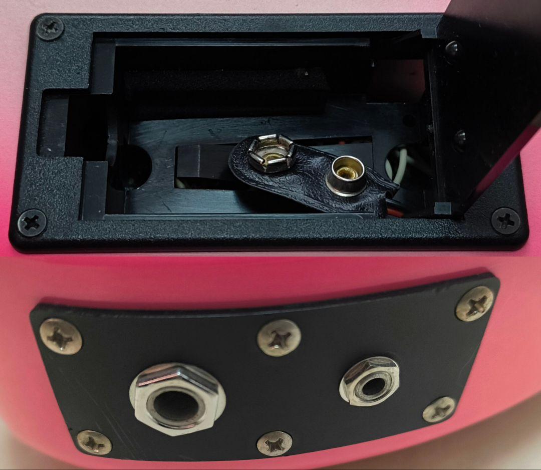 【美品】ZO-3 ピンクサンバースト アンプ内蔵ミニギター ヘッドフォン端子付