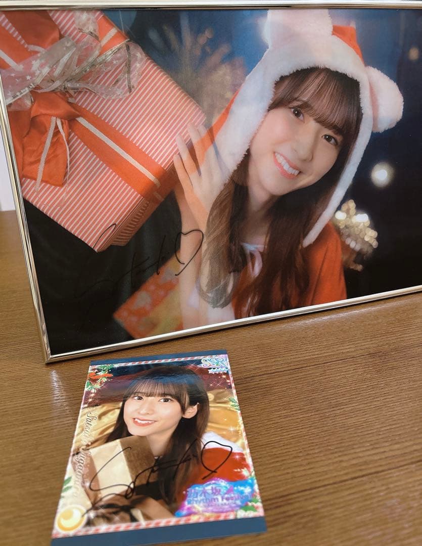 乃木坂46 菅原咲月　乃木フェス　直筆サイン入りレンチキュラー&直筆サインプリカ