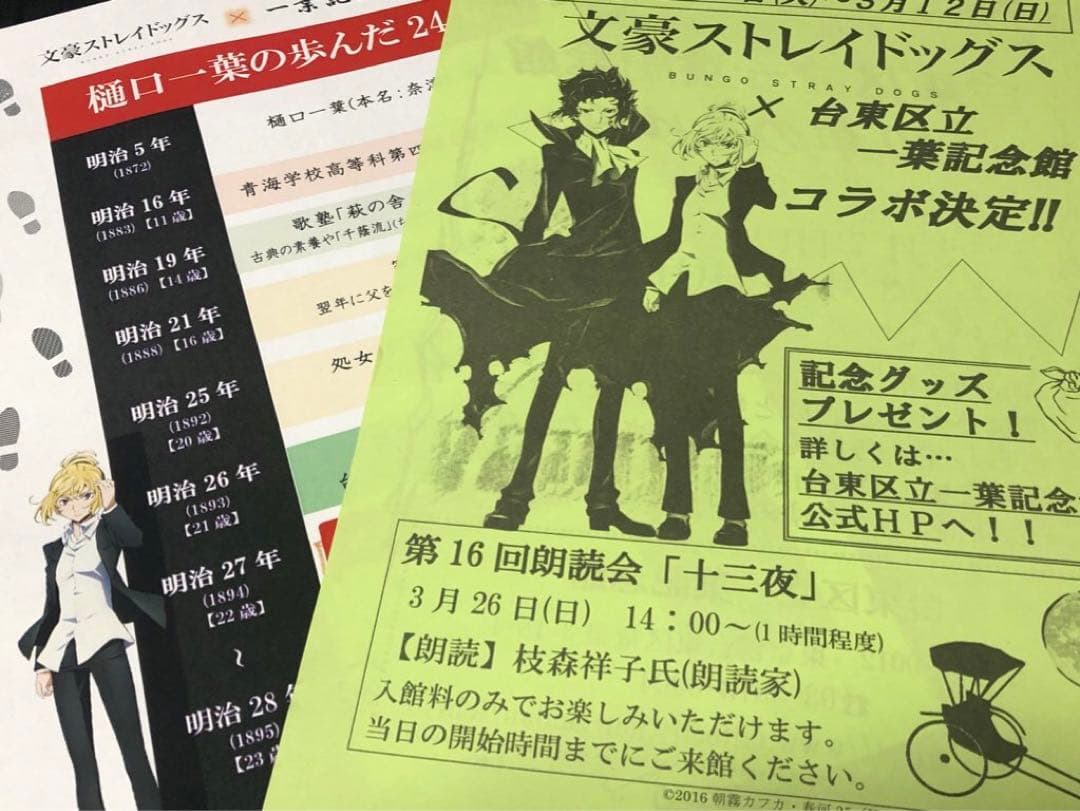 樋口一葉記念館 文スト 文豪ストレイドッグス コンプリート 全セット