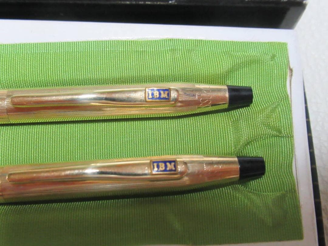 ◆非売品 未使用1970年代！クロス 企業物:IBM シャーペンとボールペン2本