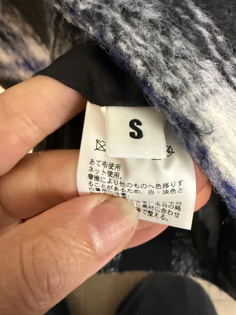 未使用モンキータイム　オンブレチェック　フリースメルトンCPO シャツジャケット