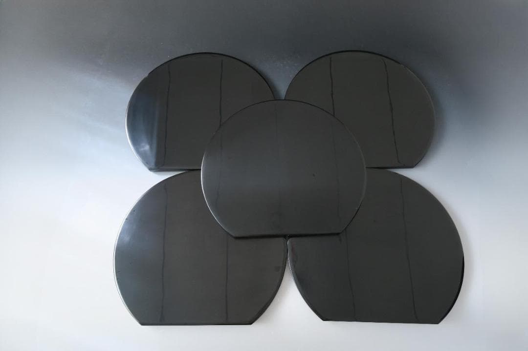 【輪島塗】卓上膳 名匠五作家 絵替蒔絵 十三寸 天然木 五客揃 半月盆 共箱